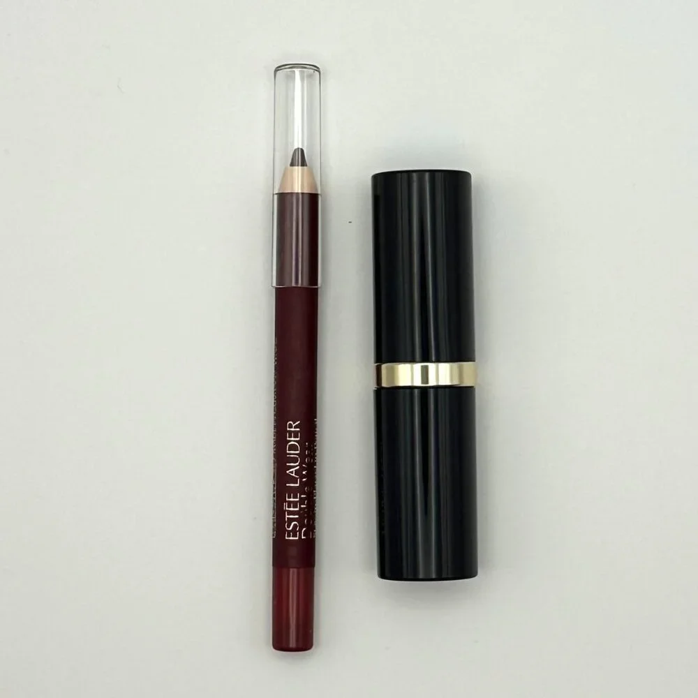 Estée Lauder Lipstick (220) & Lip Pencil (14 Wine) Sample Set. New without Box.